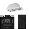 Σετ SILIFO SF6855BOI & SF6801HDV2 & SF6615 Φούρνος 76lt, Εστία Domino & Μηχανισμός Απορρόφησης 93501 (4 Έτη Εγγύηση)