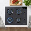 SILIFO SF6107 Εστία Υγραερίου 60cm Μαύρη (4 Έτη Εγγύηση)