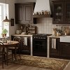 SILIFO SF6148 Ηλεκτρική Κουζίνα 60cm με Εμαγιέ Εστίες Καφέ