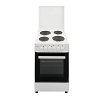 SILIFO SF6154CFEW Ηλεκτρική Κουζίνα 50cm με Εμαγιέ Εστίες Λευκή