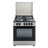 SILIFO SF6161CFEX Ηλεκτρική Κουζίνα 60cm με Εμαγιέ Εστίες Inox