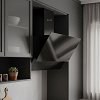 SILIFO SF6610 Απορροφητήρας Καμινάδα 60cm Μαύρο με Χειριστήριο (4 Έτη Εγγύηση)