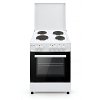 SILIFO SF6155CFEW Ηλεκτρική Κουζίνα 60cm με Εμαγιέ Εστίες Λευκό (4 Έτη Εγγύηση)